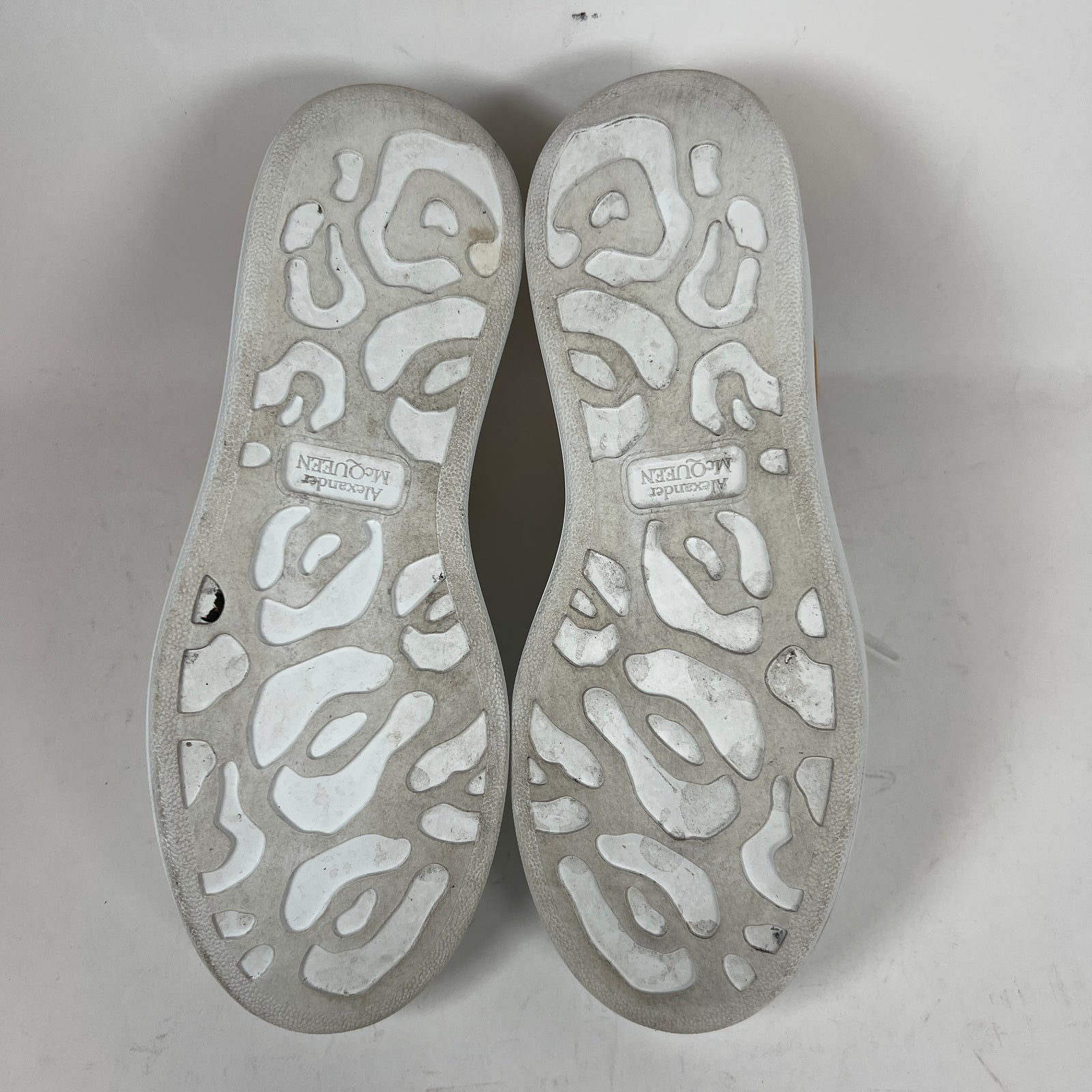 Alexander McQueen White/Yellow Sneaker Size 37