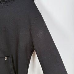 1017 Alyx 9SM Black Fur Hair Zip-Up Hoodie Size L