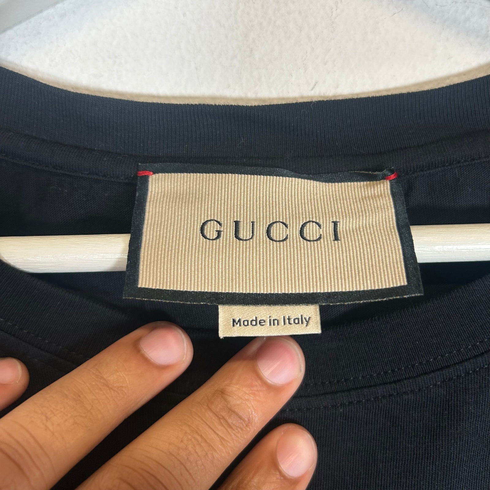 Gucci Black Logo T-shirt Size L