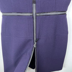 Alexander McQueen Purple 4-Zip Dress Size 42