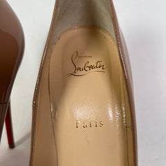 Christian Louboutin Nude Patent Kate 120 Heels Size 41