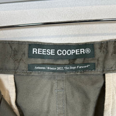 Reese Cooper Olive Herringbone Cargo Pants Size 32