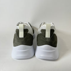 Dior B25 Green Oblique Suede Runners Size 46
