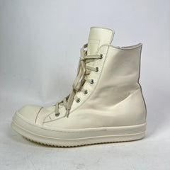 Rick Owens Milk Mainline Leather High-Top Ramones