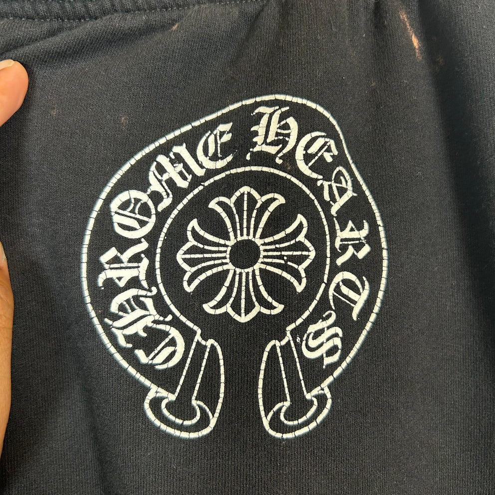 Chrome Hearts Black Horseshoe Logo Sweatpants Size XL