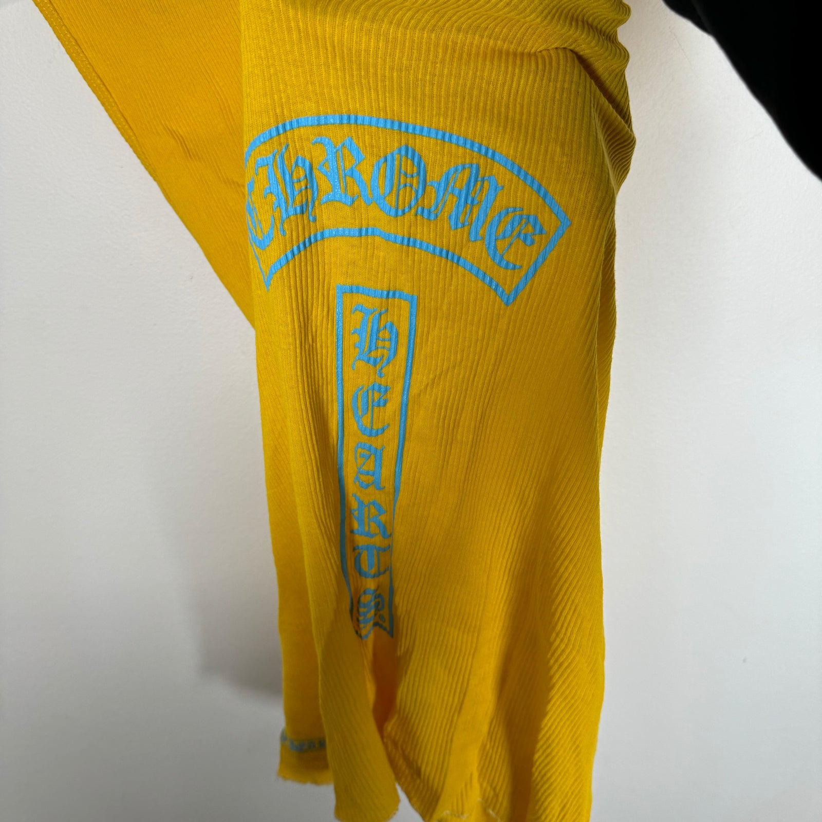 Chrome Hearts Yellow T-Bar Ribbed Tank Top