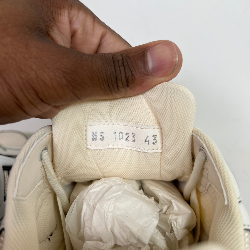 Dior B30 Beige/Lime Green Microfiber Mesh Sneaker Size 43