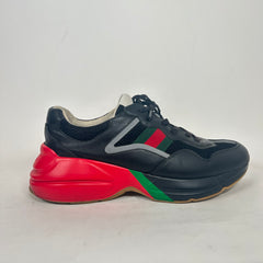Gucci Black Striped Rhyton Epilogue Sneaker Size 11