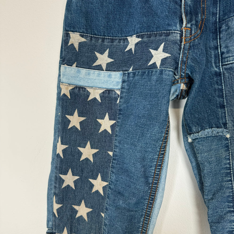 Hysteric Glamour Patchwork Flared Denim Jeans Size 28