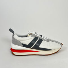 Lanvin White/Red Nylon BumpR Sneaker Size 45