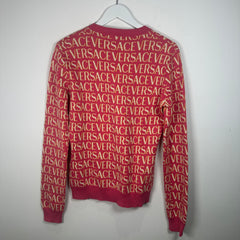 Versace All-Over Logo Crewneck Size 44