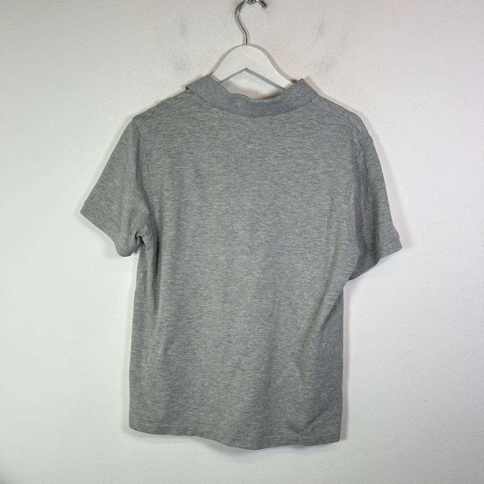 Burberry Grey Logo Polo Shirt Size M