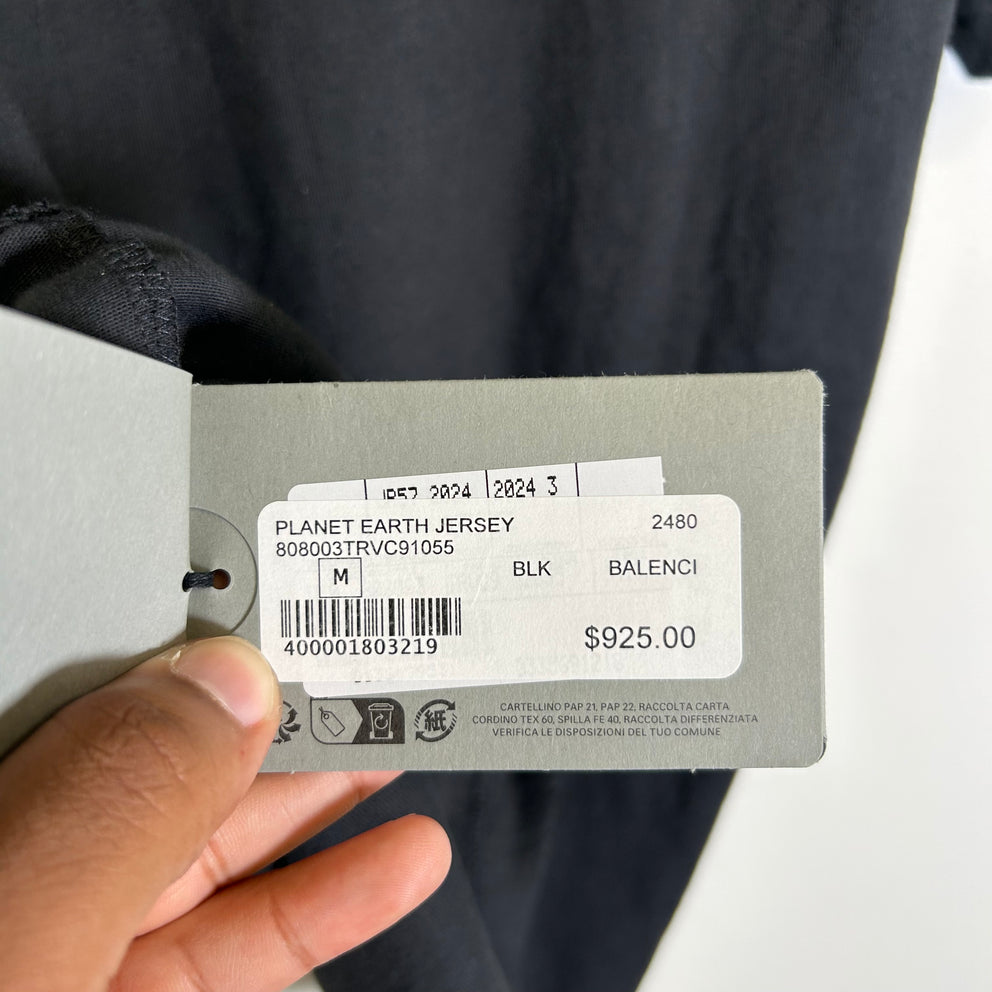 Balenciaga Planet Earth Distressed T-Shirt