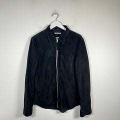 Our Legacy Black Suede Zip Up Jacket Size M