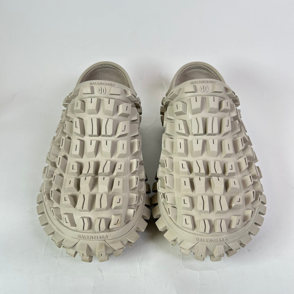 Balenciaga Beige Defender Clogs