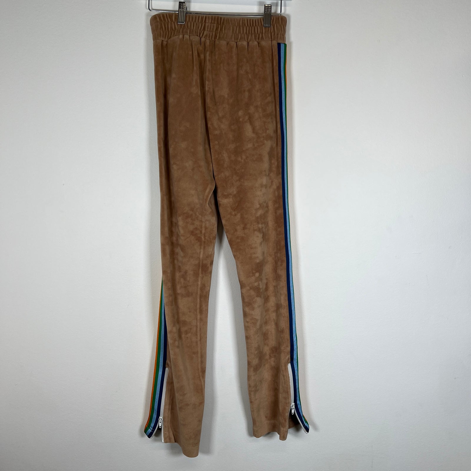 Palm Angels Brown Rainbow Narrow Track Pants Size S