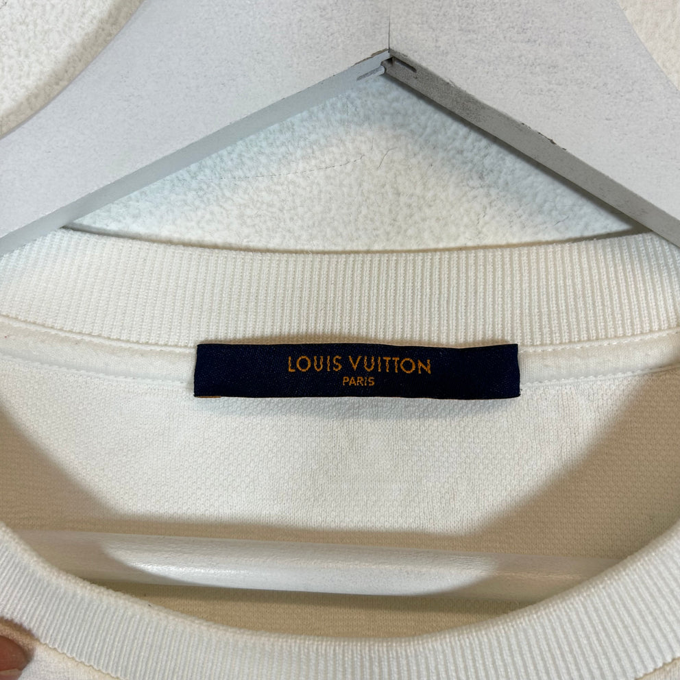 Louis Vuitton White Monogram 3D Pocket T-Shirt Size L