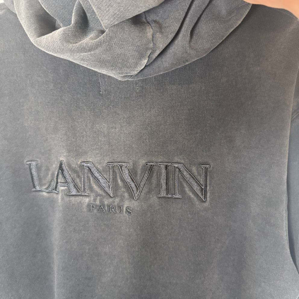 Gallery Dept x Lanvin Black Zip-Up Hoodie Size XL