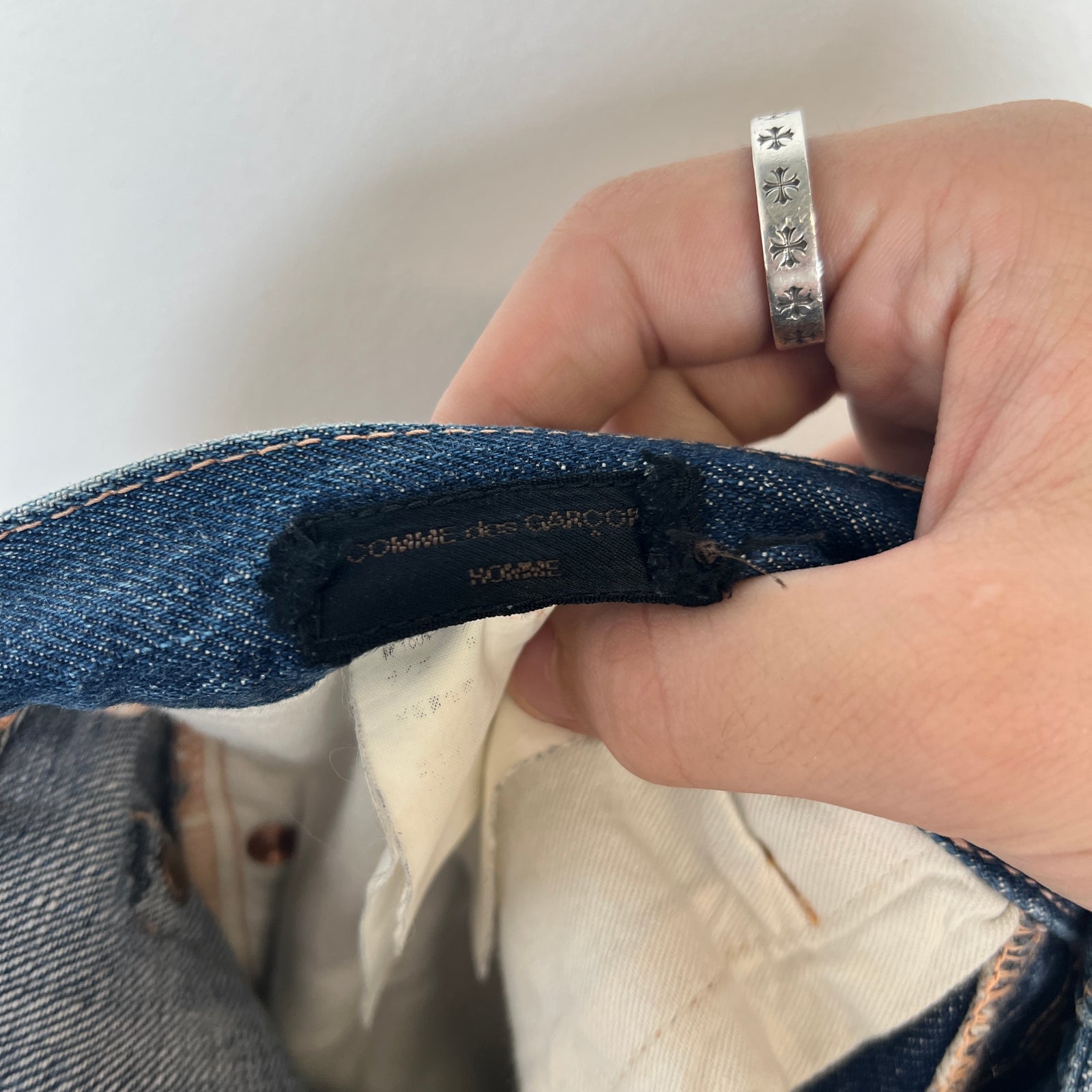Comme Des Garcons Cuba Painted Denim Jeans Size Small