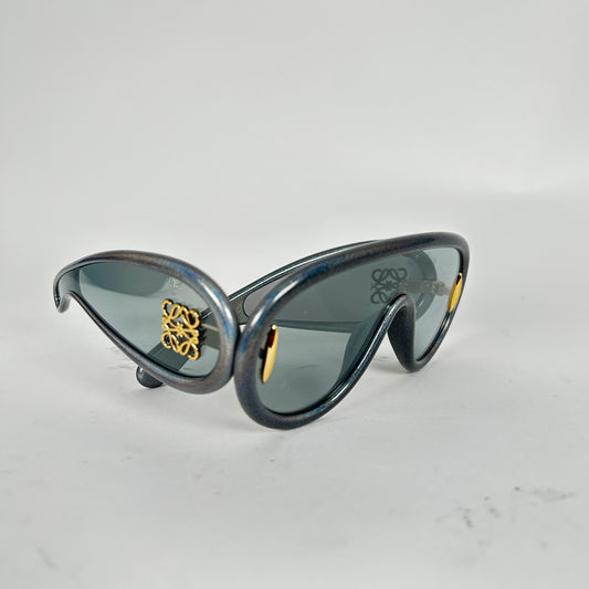 Loewe Wave Anagram Mask Dark Glitter Sunglasses