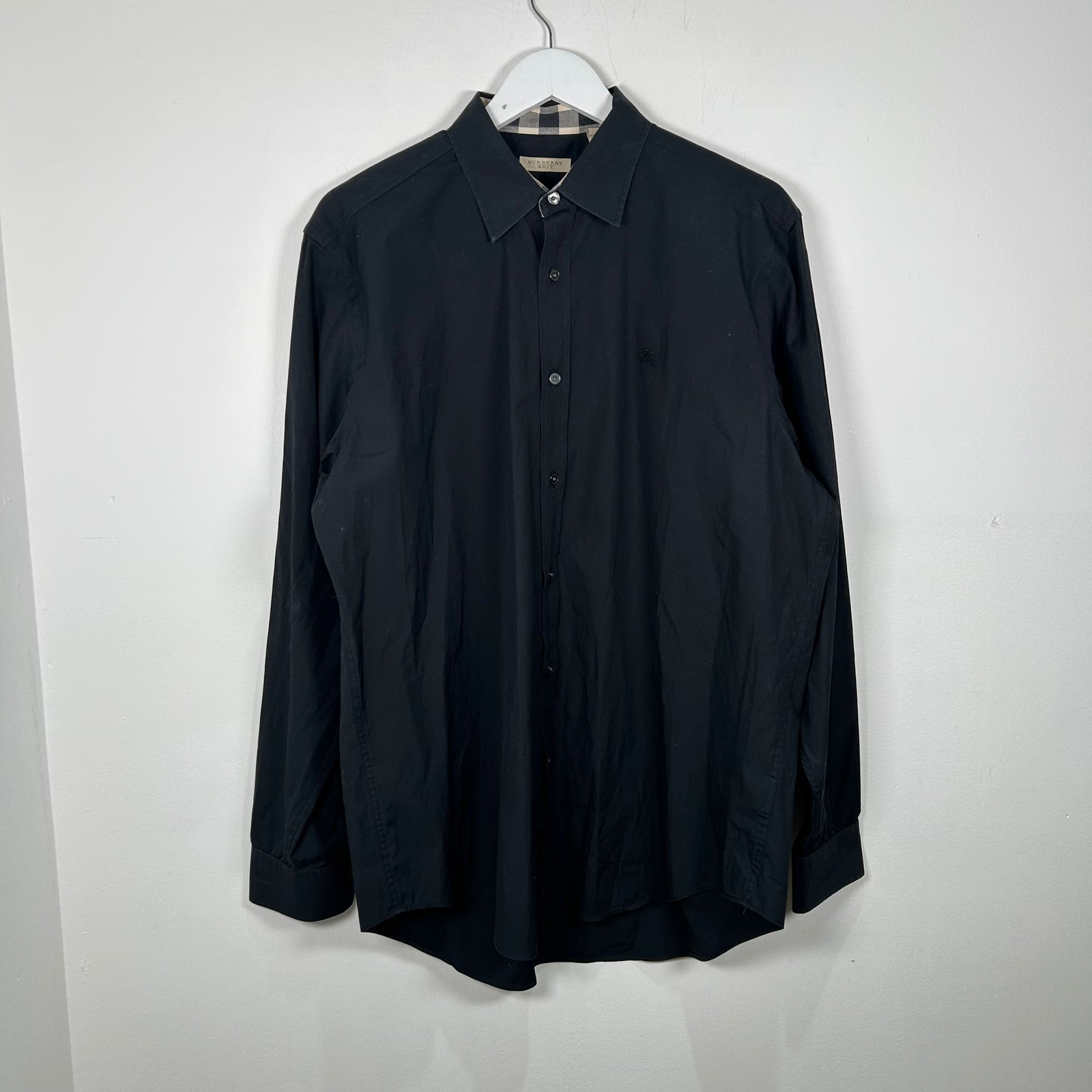 Burberry Brit Black Button-Up Dress Shirt Size L