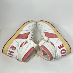Rhude Red/White Rhecess High Sneaker Size 12