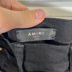 Amiri Thigh Spell-out Black Jeans Size 38
