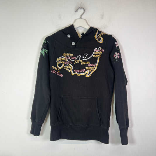 Kapital Black Souvenir Hoodie Size 1