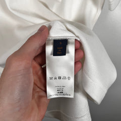 Louis Vuitton White Signature Pocket Tee Size S
