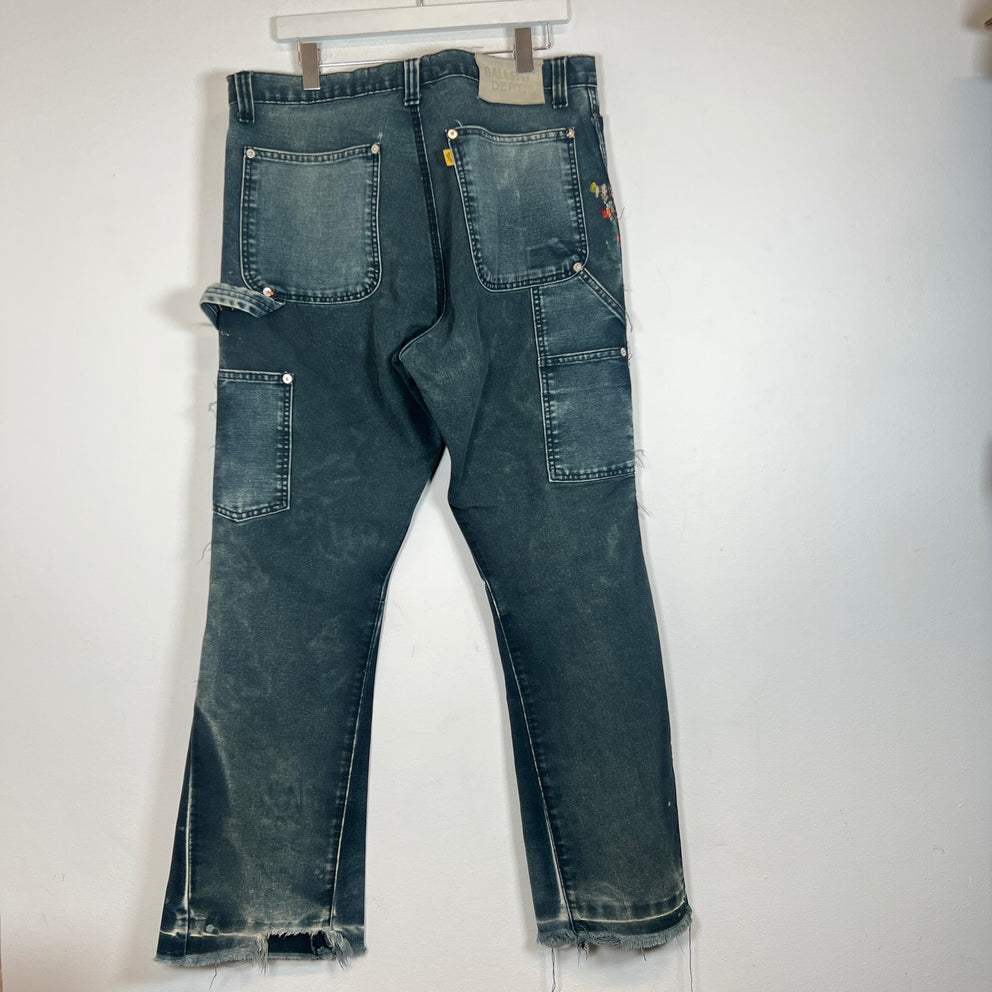 Gallery Dept Navy Flared Carpenter Pants Size 35