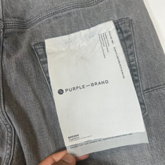 Purple Grey Distressed Jeans Size 32