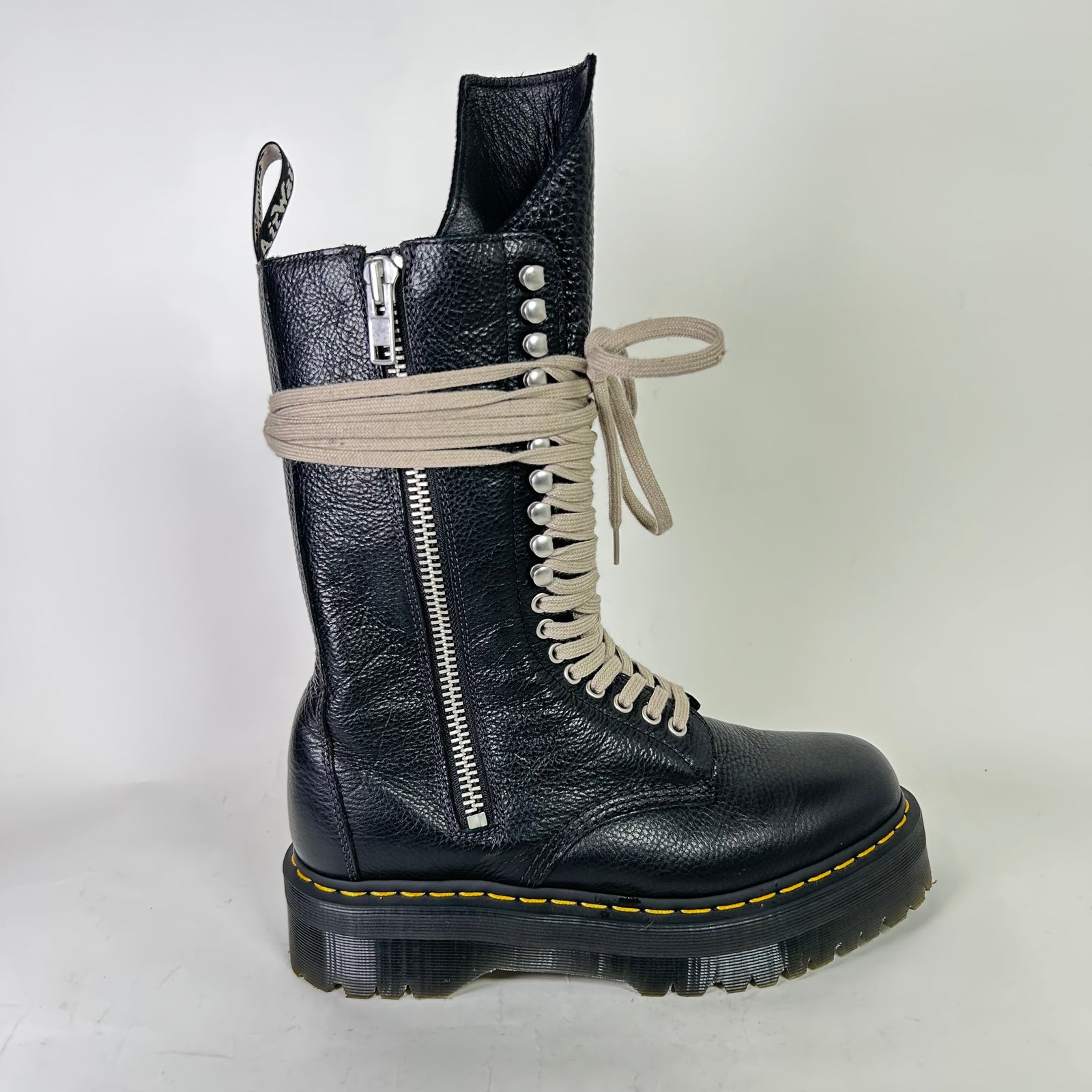 Rick Owens x Dr Martens 1918 Leather Platform Boots