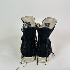 Rick Owens Black Distressed Ramones Size 42