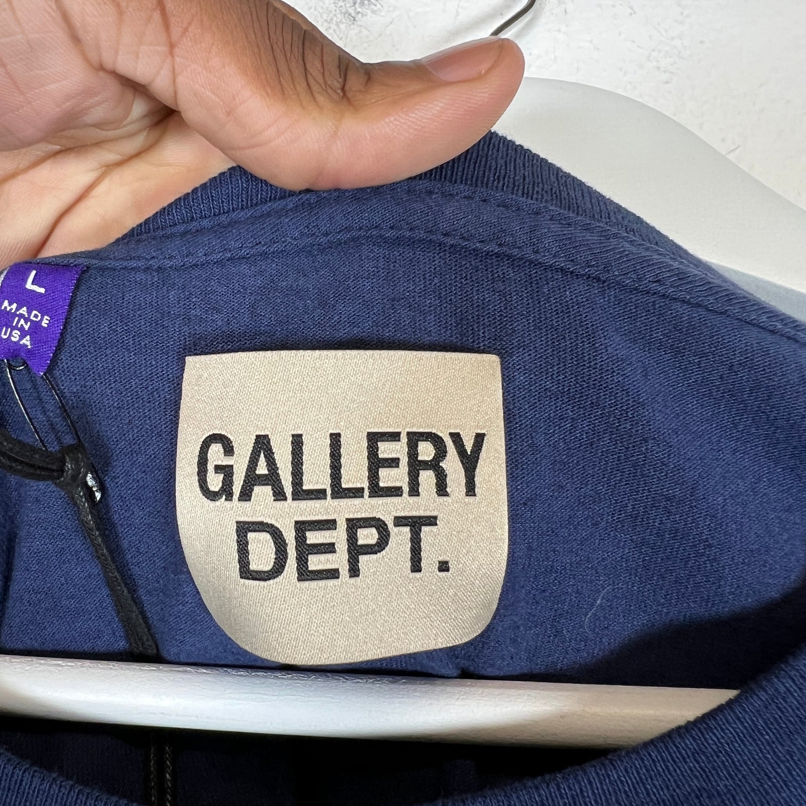 Gallery Dept Navy Tokyo T-Shirt Size L