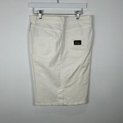 Dolce & Gabbana White Pin-Stripe Skirt Size 27