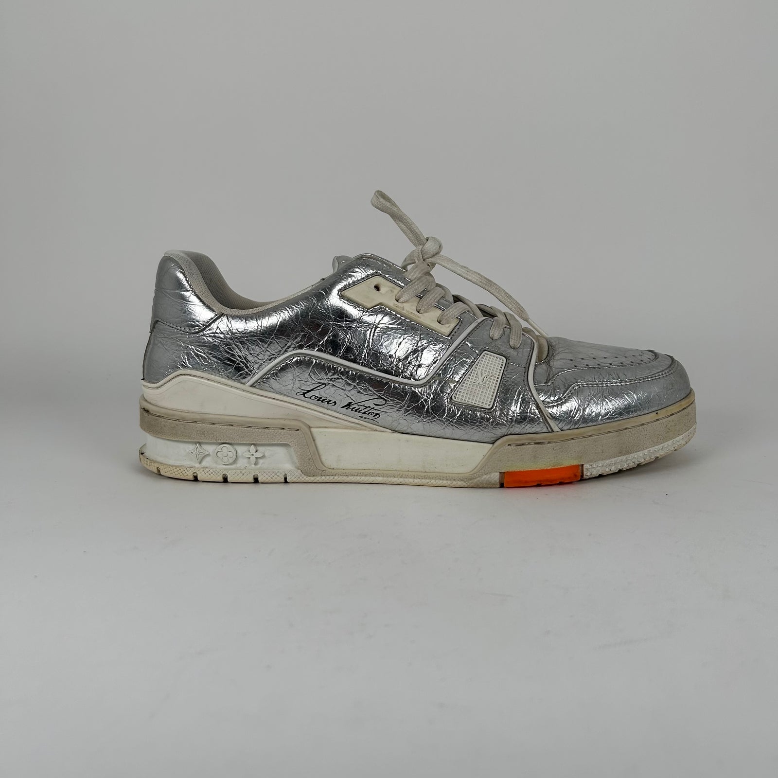 Louis Vuitton Metallic Foil Trainer Size LV9