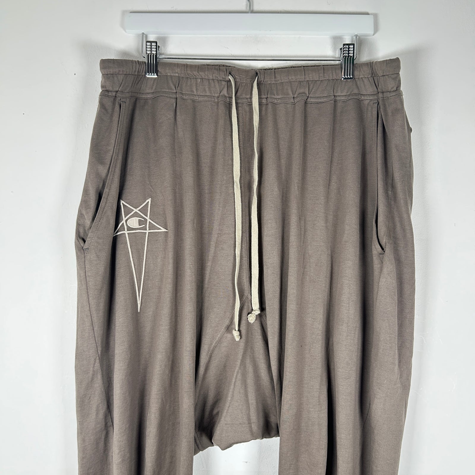 Rick Owens DRKSHDW x Champion Dust Thin Drop Crotch Sweats Size XXL