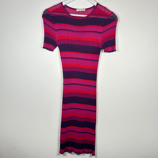 Trina Turk Short Sleeve Dress Multi Size XS