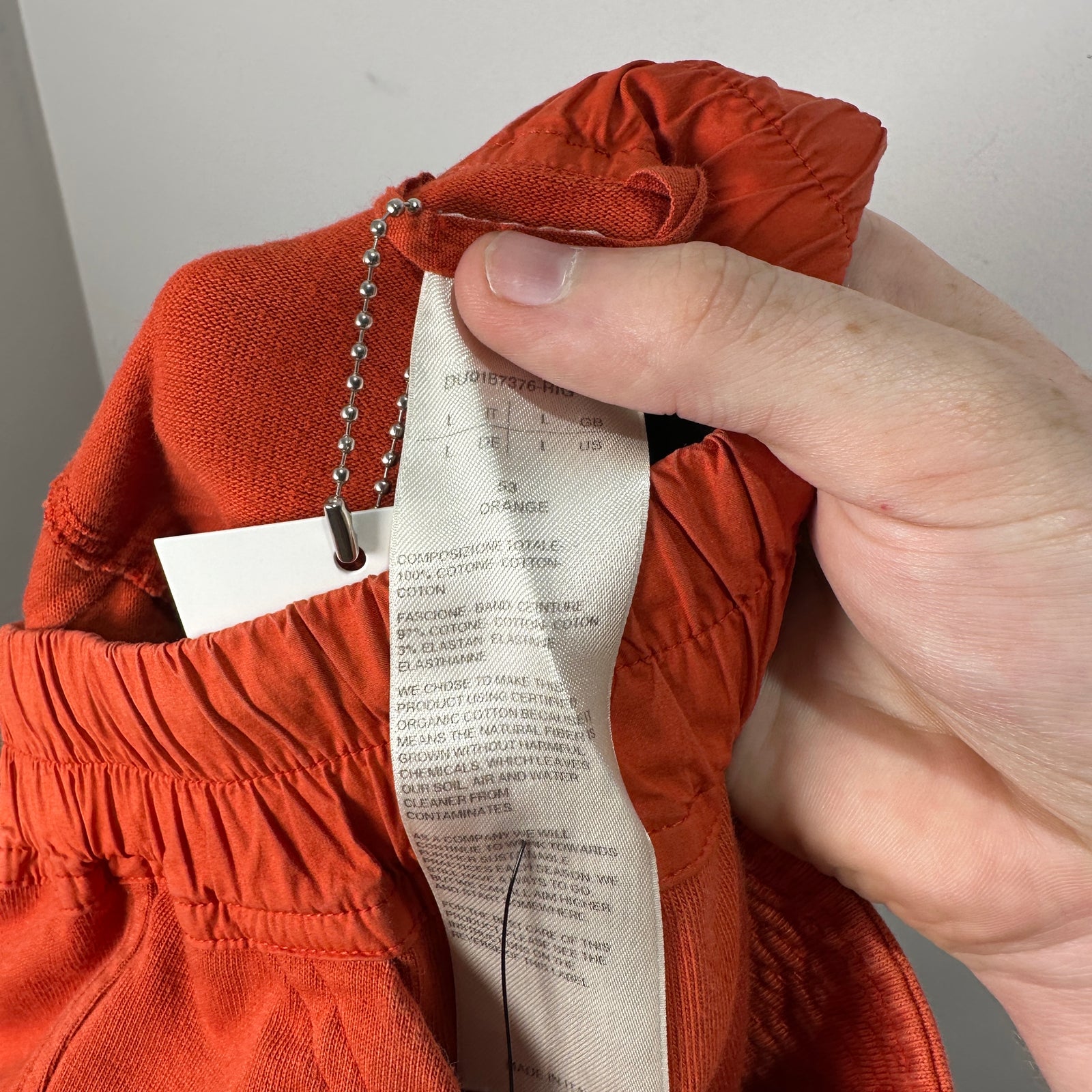 Rick Owens Orange Creatch Cargo Size L