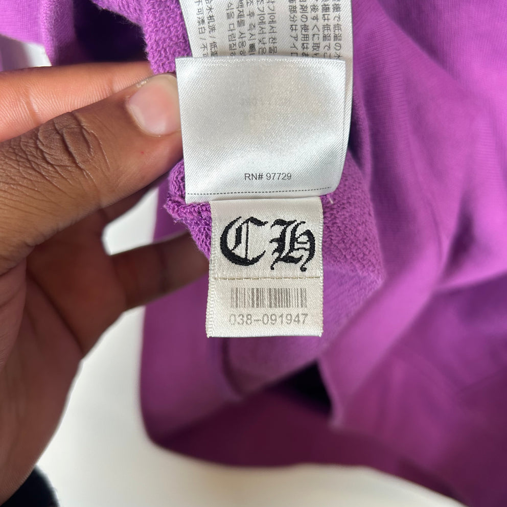 Chrome Hearts Purple Matty Boy I Want More Not Less Hoodie Size XL
