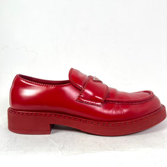 Prada Red Chocolate Loafers