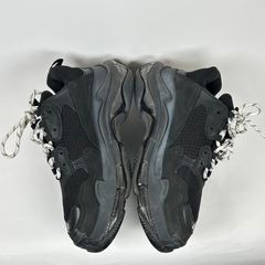 Balenciaga Black/Black Triple S Sneaker Size 10