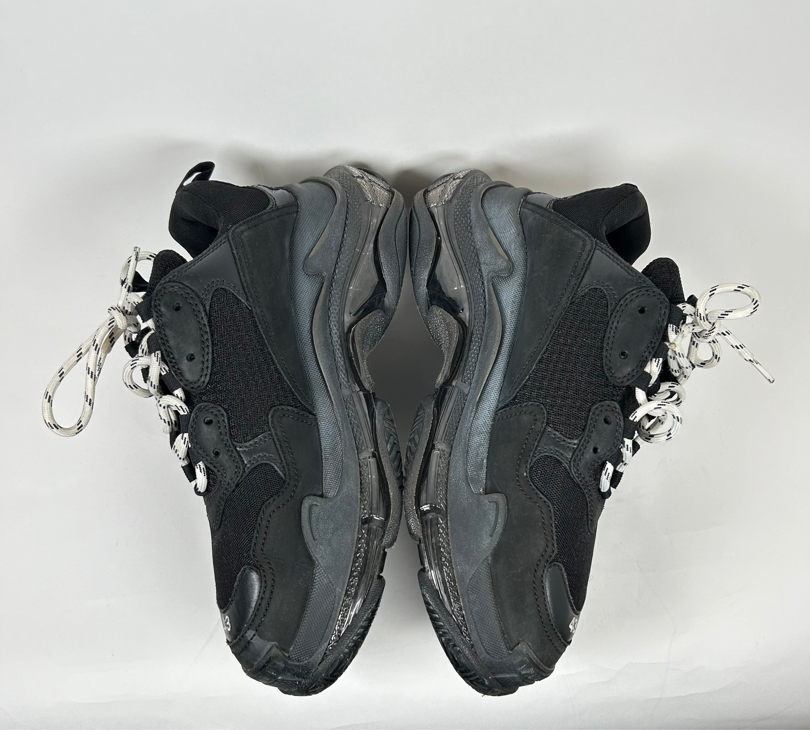 Balenciaga Black/Black Triple S Sneaker Size 10