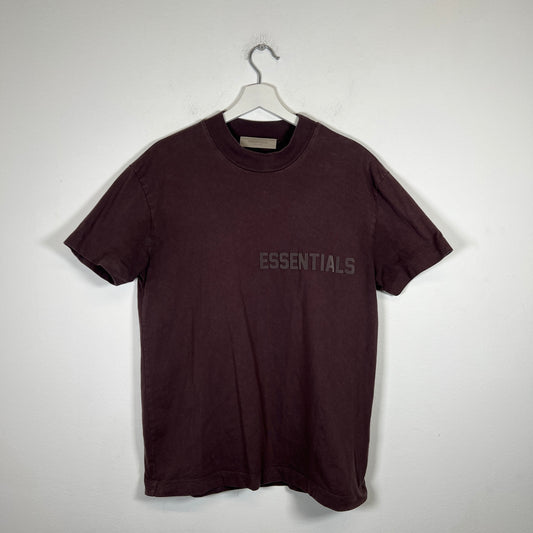Essentials Brown Logo T-shirt Size XS
