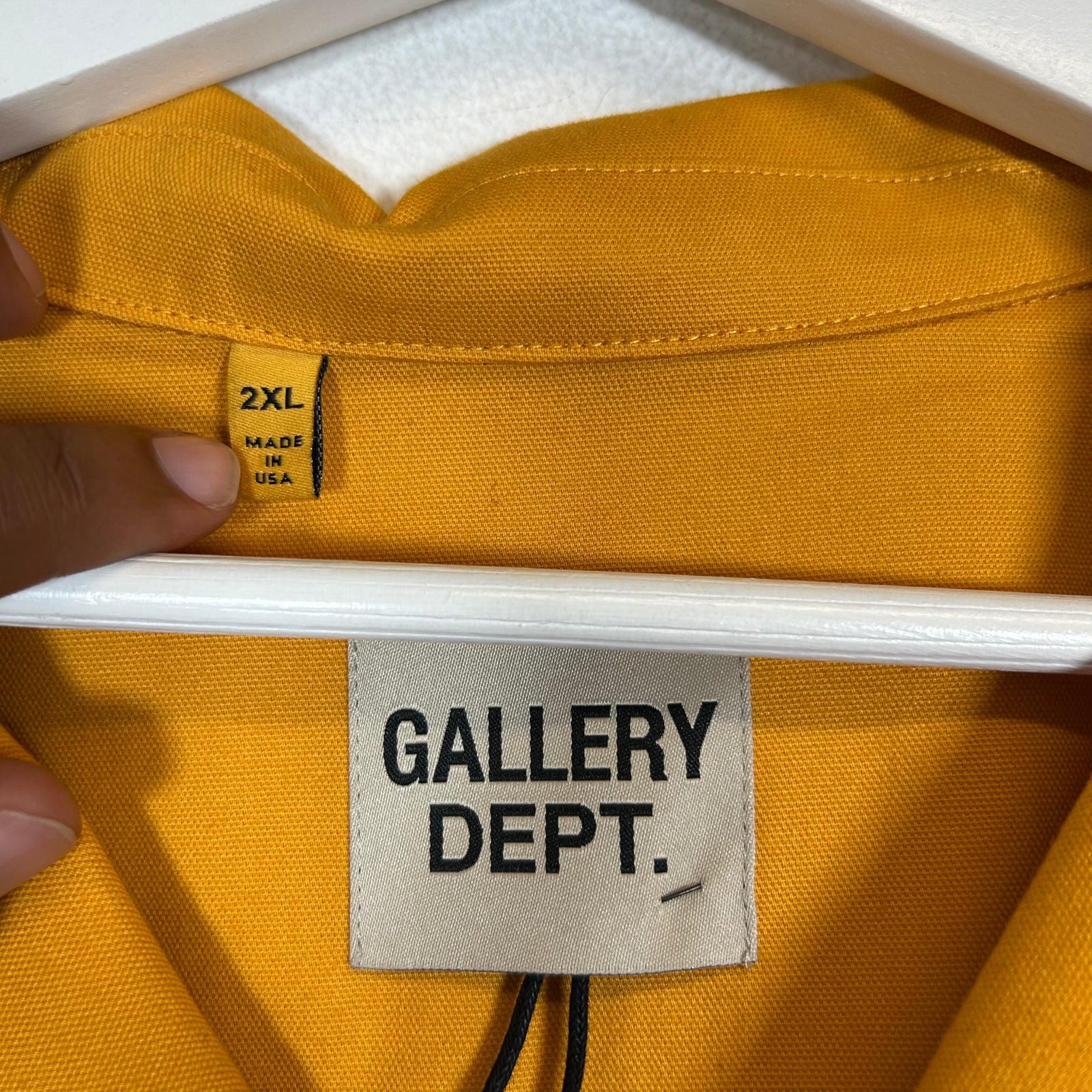 Gallery Dept Yellow Atelier Work Shirt Size XXL