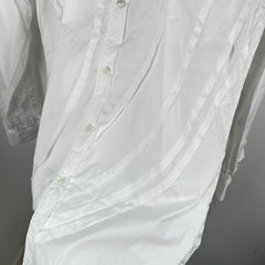 Comme Des Garcons Shirt White Button Up Size L