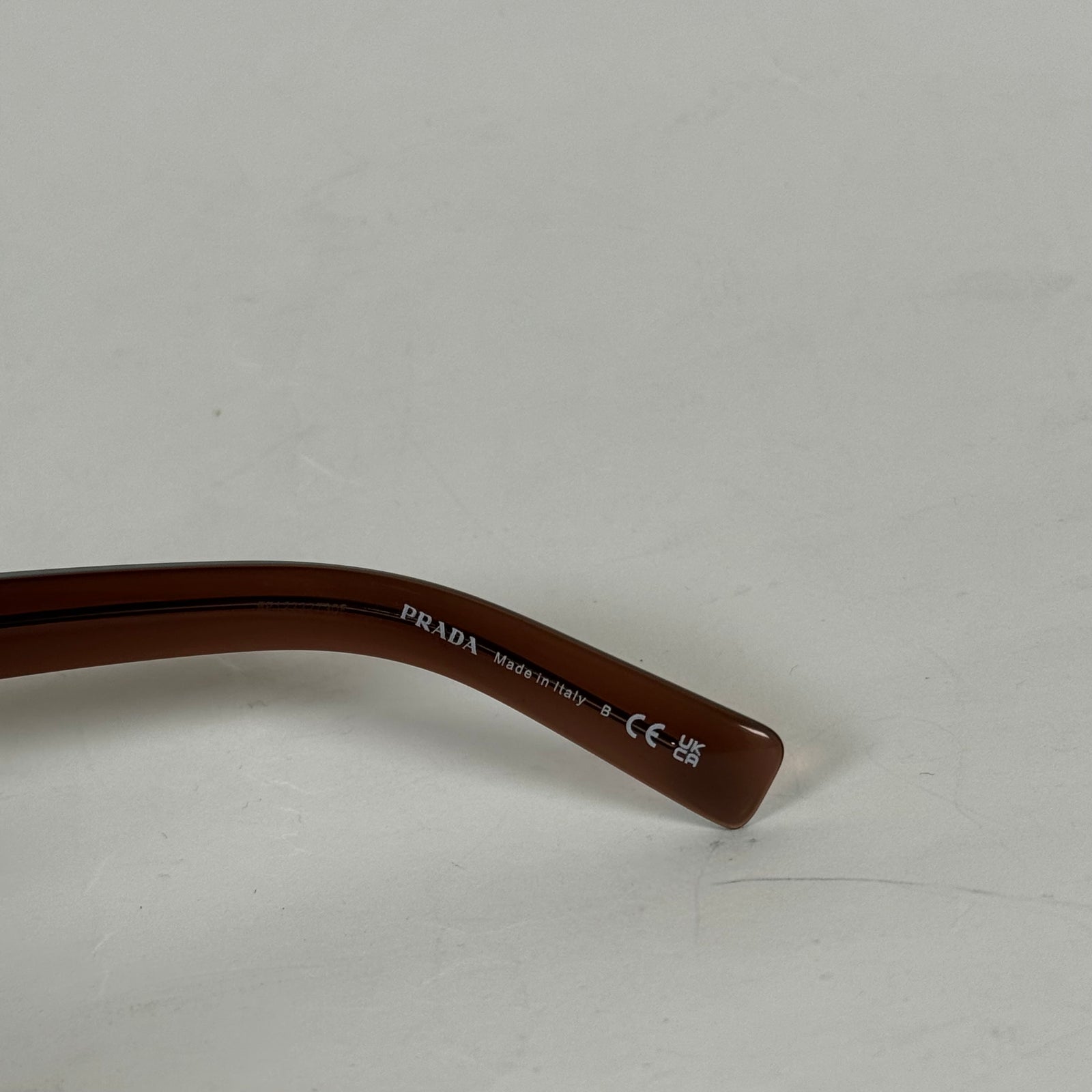 Prada Cognac Brown Stone Sunglasses