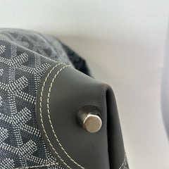 Goyard Grey Goyardine Boeing 55 Travel Duffle Bag
