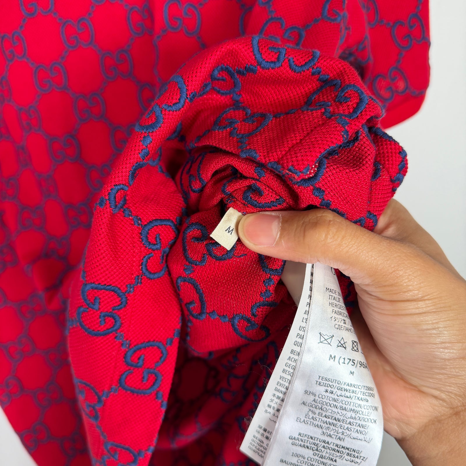 Gucci GG Embroidered Monogram Polo