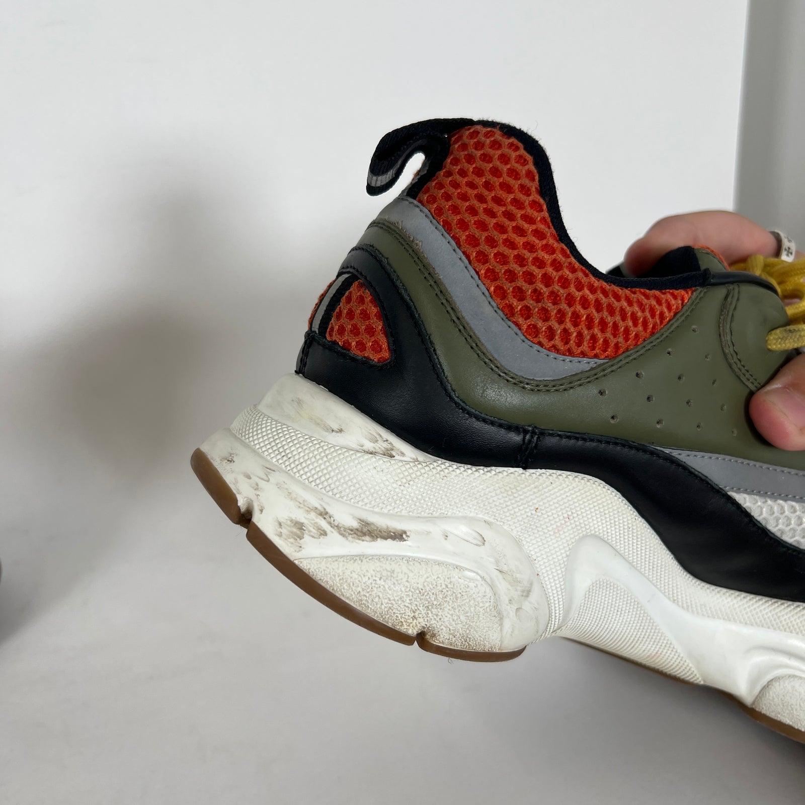 Dior B22 Orange/Green Sneaker Size 10